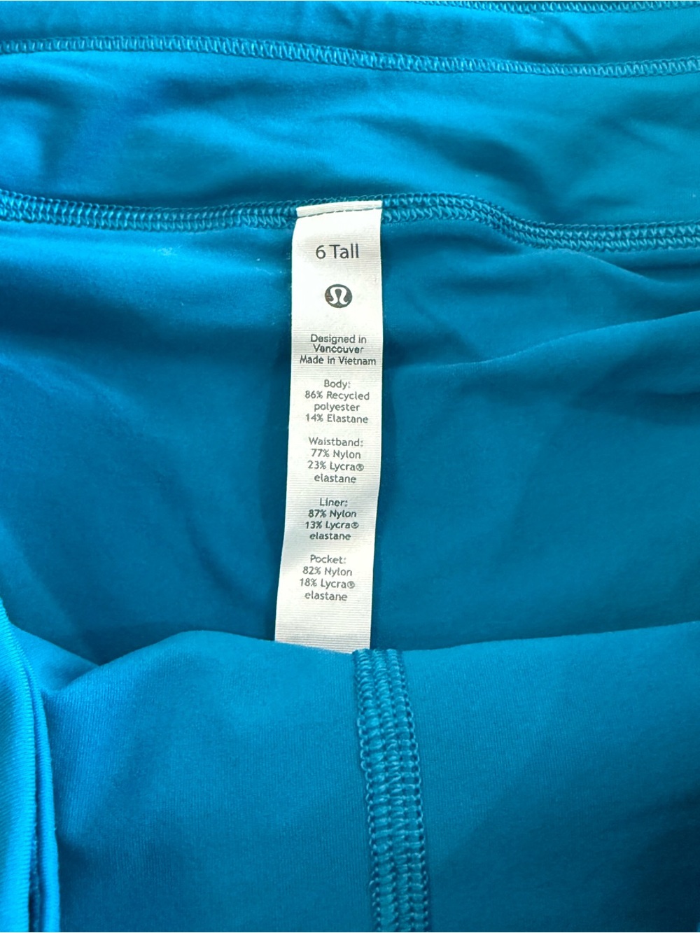 lululemon athletica Pace Rival Mid-Rise Turquoise Athletic Skort - Picture 5 of 9